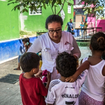 Migrants and Refugees in Mexico shelters