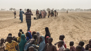 Bodo , Cameroon - People fleeing Rann