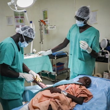 Physiotherapy session