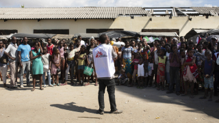 HP activities in Beira - Fighting Cholera with street theatre.