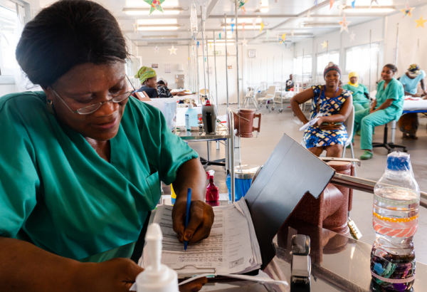 Hangha hospital opening in Kenema district, Sierra Leone