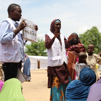 IDP camp in Maiduguri, Borno state