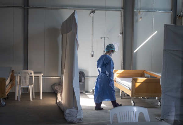 Lesbos, COVID-19 center