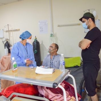 COVID-19 ward in Al-Kindy hospital, Baghdad