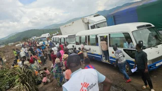 Llegada de personas refugiadas al campo de Busuma.