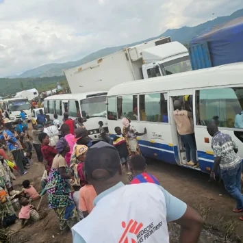 Llegada de personas refugiadas al campo de Busuma.