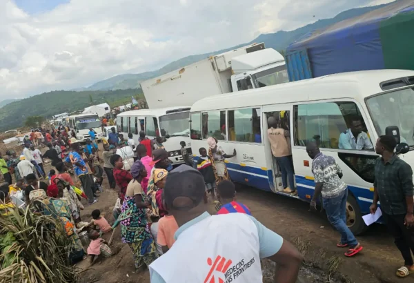 Llegada de personas refugiadas al campo de Busuma.