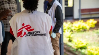 Un equipo de MSF visita el Centro de Salud de Jemu.