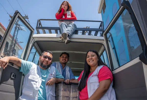 Equipo de atención inclusiva para pacientes LGBTQI+ en San Pedro Sula, Honduras.