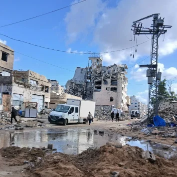 Destrucción en el norte de la Ciudad de Gaza. © MSF