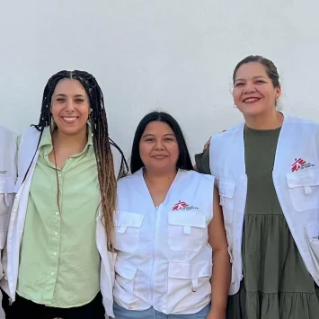 Equipo de psicología en el proyecto de Reynosa, Tamaulipas.
