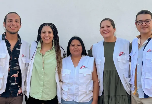 Equipo de psicología en el proyecto de Reynosa, Tamaulipas.